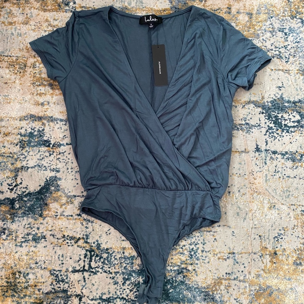 LULUS bodysuit: Teal - S